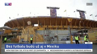 Nezahrajú si už ani v Mexiku, futbal sa pre koronavírus zastavuje