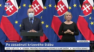 TB predsedu štátnych hmotných rezerv K. Kičuru po zasadnutí krízového štábu