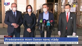 Brífing I. Matoviča k predstaveniu členov novej vlády