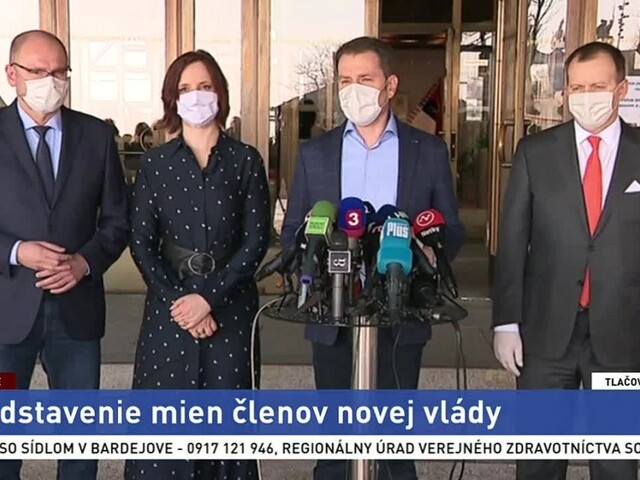 Brífing I. Matoviča k predstaveniu členov novej vlády