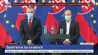 TB P. Ďuricu a J. Kmeťa o opatreniach na úradoch a v oblasti IT
