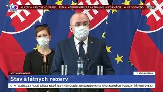 TB predsedu K. Kičuru o stave štátnych hmotných rezerv