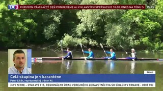 Tréner K4 P. Likér o karanténe skupiny rýchlostných kanoistov