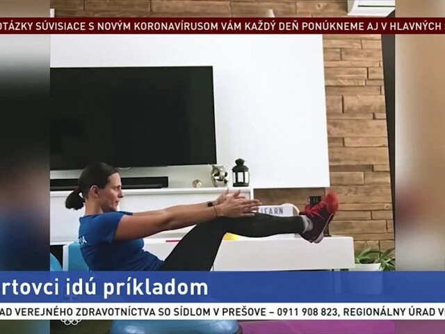 Športovci idú príkladom. Barteková ukázala, ako doma trénuje