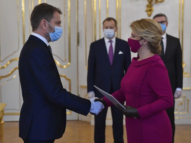Máme nového premiéra a vládu, prezidentka ich slávnostne vymenovala
