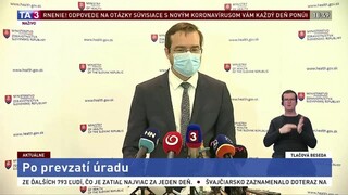 TB nového ministra zdravotníctva M. Krajčího po prevzatí úradu