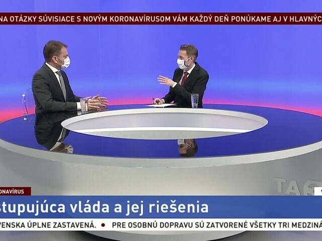 Nový premiér v TA3 nevylúčil ďalšie opatrenia, chce viac testovať