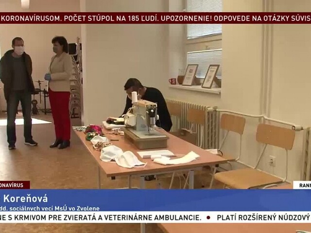 Rúška šijú aj Rómovia, chcú pomôcť problémovým lokalitám