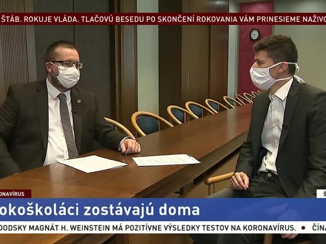ŠTÚDIO TA3: Rektor UK M. Števček o režime univerzity počas pandémie