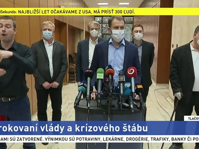 TB I. Matoviča o zriadení permanentného krízového štábu