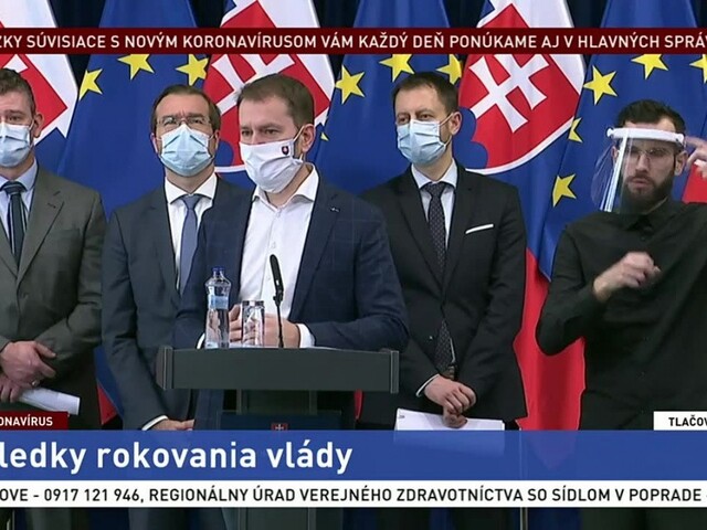 TB predstaviteľov vlády o nových opatreniach proti nákaze