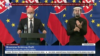 TB ministra B. Gröhlinga o opatreniach v školstve