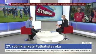 ŠTÚDIO TA3: Organizátor M. Zeman o ankete Futbalista roka