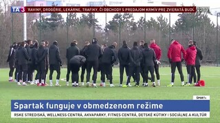 Fortuna liga nehrá už dva týždne, Spartak funguje v obmedzenom režime