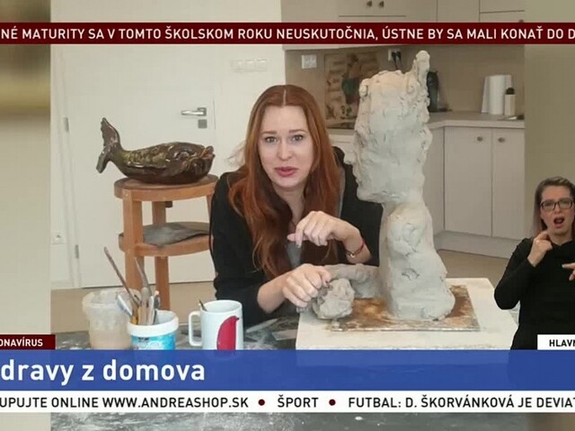 Umelci pozdravujú: sochárka Jana Brisudová