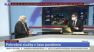 ŠTÚDIO TA3: L. Stríž o pohrebných službách v čase pandémie