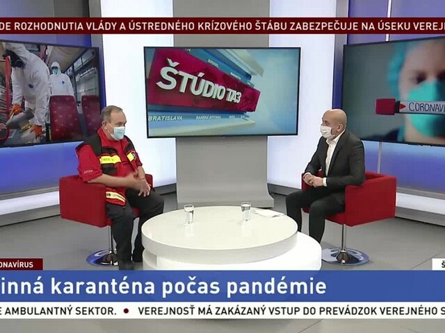 ŠTÚDIO TA3: J. Culko o povinnej karanténe počas pandémie