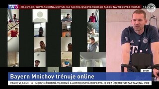 Futbalisti Bayernu sa tréningu nevyhnú, trénujú online