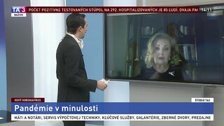ŠTÚDIO TA3: M. Holubová o pandémiách v minulosti