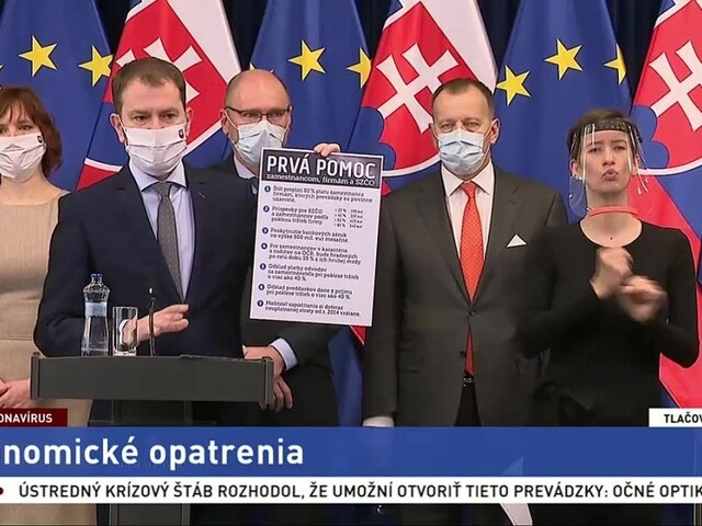 TB predstaviteľov vlády o ekonomických opatreniach
