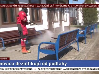 V Žarnovici bojujú s koronavírusom, mesto dezinfikujú od podlahy