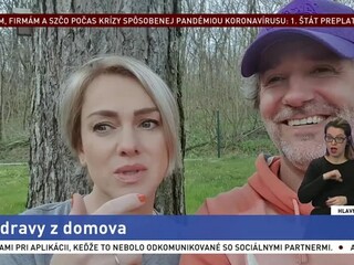 Umelci pozdravujú: herečka Monika Hilmerová a tanečník Jaro Bekr