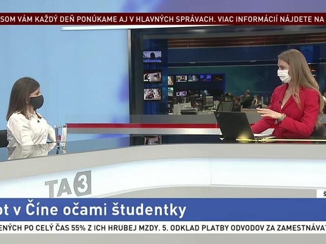 ŠTÚDIO TA3: študentka N. Turčinová o živote v Číne