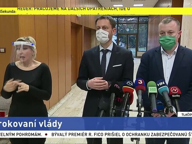 TB E. Hegera a M. Krajniaka po rokovaní vlády