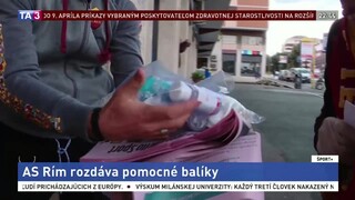 AS Rím počas pandémie rozdáva fanúšikom pomocné balíky