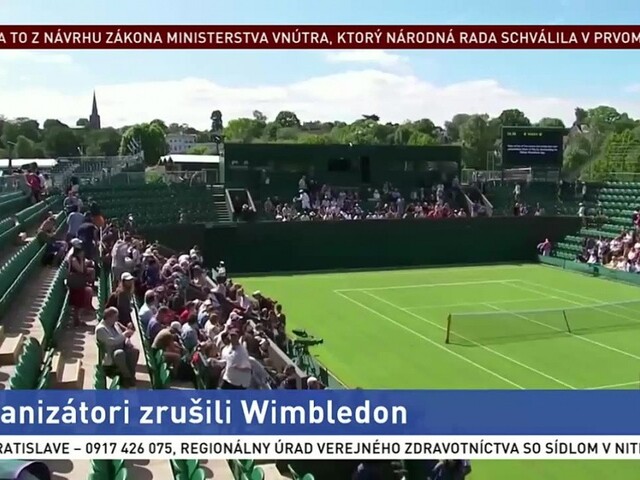 Koronavírus zasiahol i Wimbledon, organizátori ho zrušili