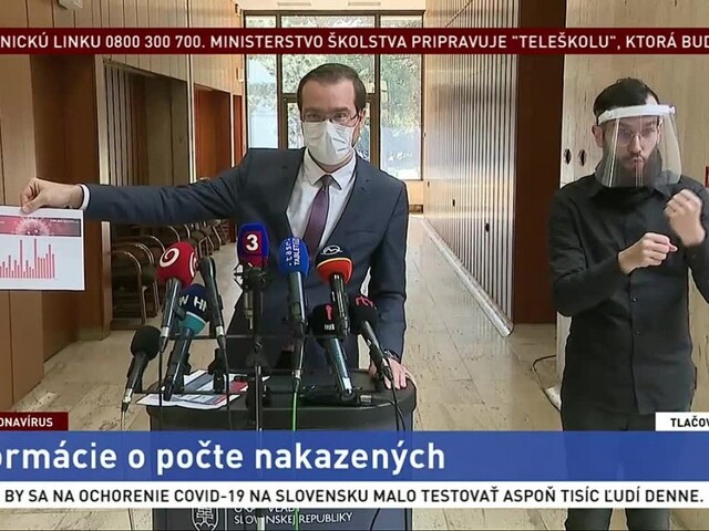 TB ministra zdravotníctva M. Krajčího o počte nakazených