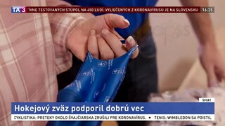 Hokejový zväz podporil dobrú vec, daroval rúška