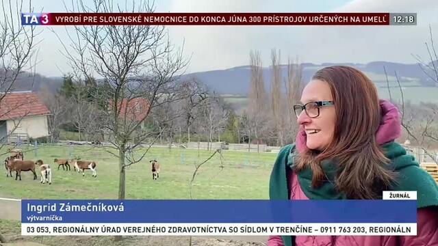 Umelci pozdravujú: výtvarníčka Ingrid Zámečníková