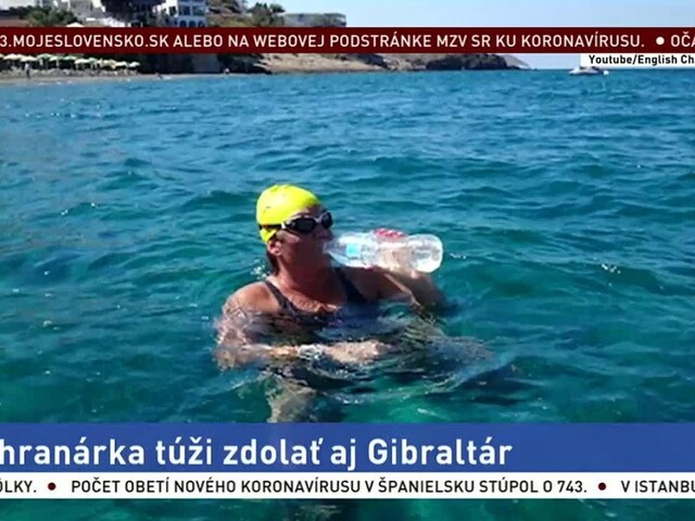Jusková chcela preplávať Gibraltár, prekazila jej to nákaza