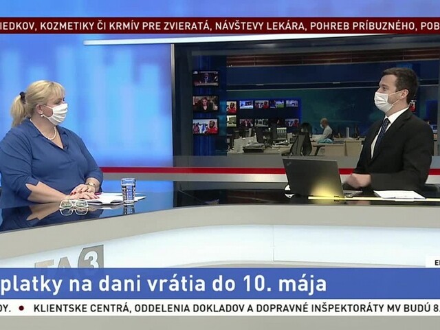 Odborníčka na dane A.Orda-Oravcová o vrátení preplatkov dane