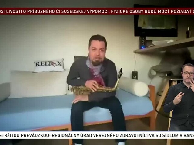 Umelci pozdravujú: saxofonista Radovan Tariška