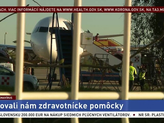 Dorazila pomoc z Číny, lietadlo doviezlo tisícky ochranných pomôcok