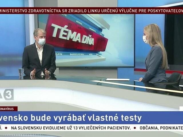 Vláda predstaví pomoc veľkým firmám / Slovensko bude vyrábať vlastné testy