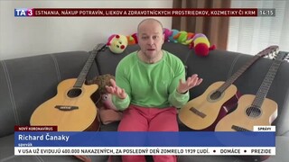 Umelci pozdravujú: spevák Richard Čanaky