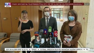 TB ministra zdravotníctva M. Krajčího o aktuálnych výsledkoch testovania