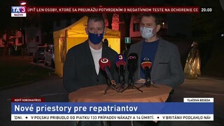 TB I. Matoviča a R. Mikulca o nových priestoroch pre repatriantov