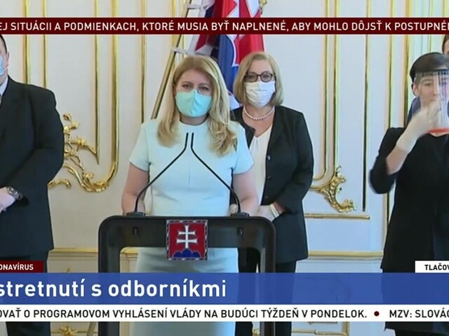 TB prezidentky Z. Čaputovej po stretnutí s odborníkmi