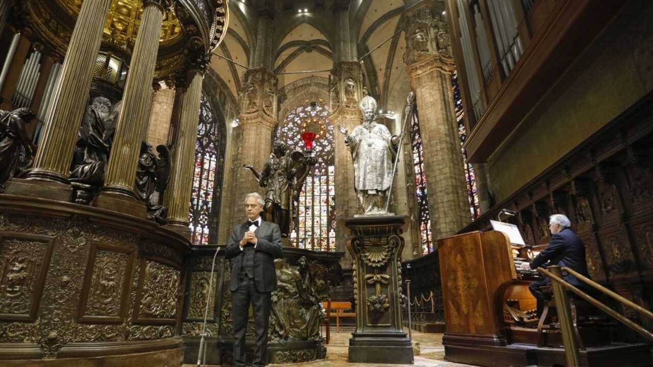 Koncert z ľudoprázdnej milánskej katedrály vytvoril rekord