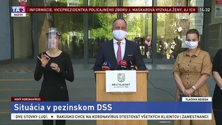 TB predsedu BSK J. Drobu o situácii v pezinskom DSS