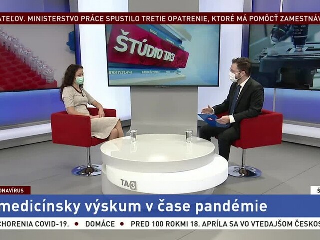 ŠTÚDIO TA3: K. Kyselicová o biomedicínskom výskume v čase pandémie