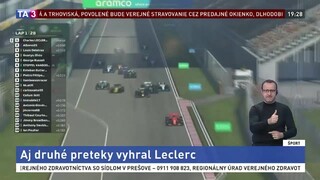 Víťazom druhých virtuálnych pretekov sa stal Leclerc