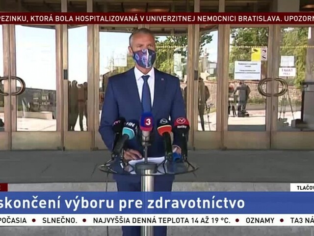 TB R. Rašiho po skončení rokovania Výboru NR SR pre zdravotníctvo