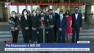TB predstaviteľov strany Za ľudí po hlasovaní v NR SR