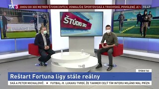 ŠTÚDIO TA3: P. Malovič o reštarte Fortuna ligy