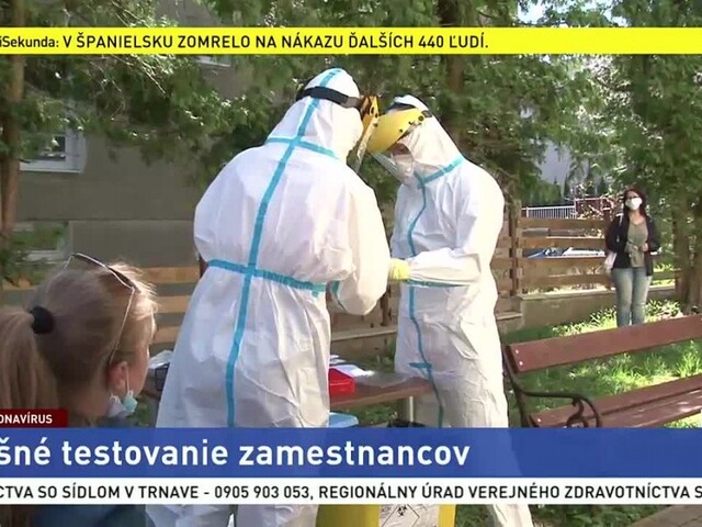 Banská Bystrica testuje zamestnancov sociálnych služieb